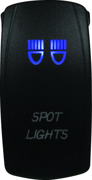 DragonFire Racing Lighted Switch Spot Light On/Off Blue 521385