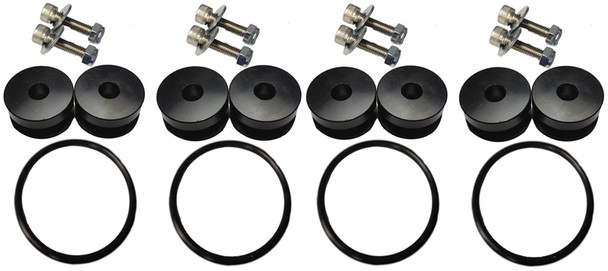 Torque Solution Billet Bumper Quick Release Kit Combo (Black): Universal TS-UNI-026Bc