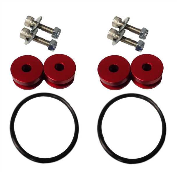 Torque Solution Billet Bumper Quick Release Kit (Red): Universal TS-UNI-026R