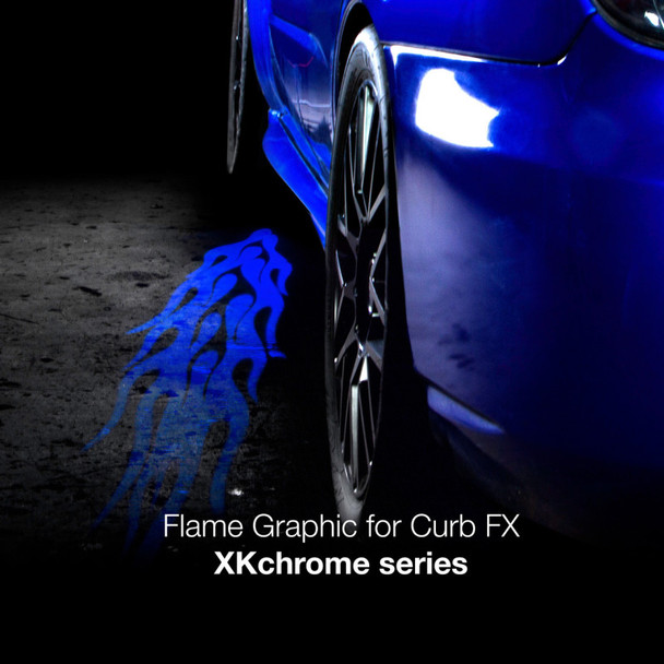 XK Glow 2pc CurbFX Film+Optic Flame Style XK-CFX-FILM-FLAME