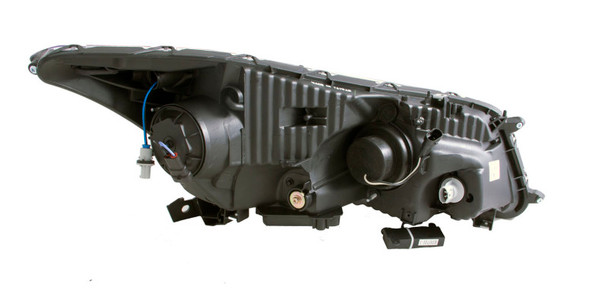 ANZO 2008-2012 Honda Accord Projector Headlights w/ U-Bar Black 121483
