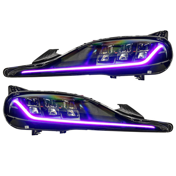 Oracle 20-21 Toyota Supra GR RGB+A Headlight DRL Upgrade Kit - ColorSHIFT w/o Cntrl SEE WARRANTY 1400-334