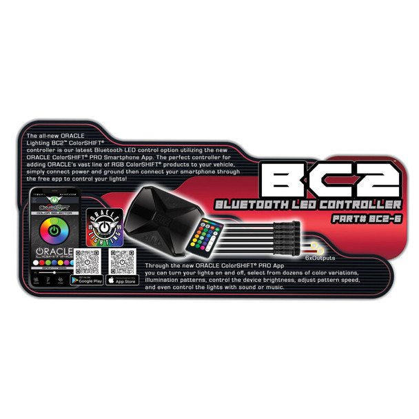 ORACLE Lighting BC2 Bluetooth ColorShift RGB LED Controller - 6 Output BC2-6