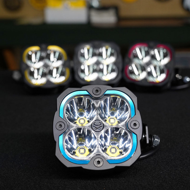 KC HiLiTES FLEX ERA 4 Color Bezel Ring Blue (ea) 30572