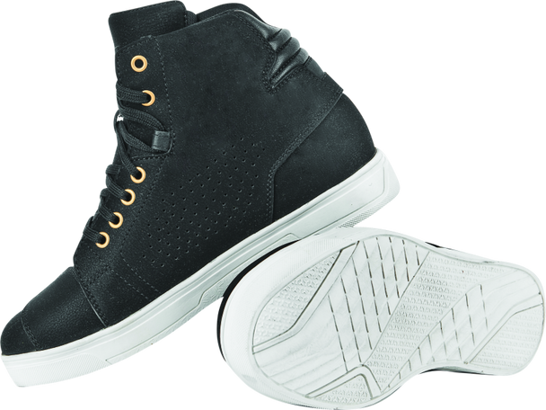 Speed and Strength Mad Dash Leather Shoes Black/White Womens - 7 880471