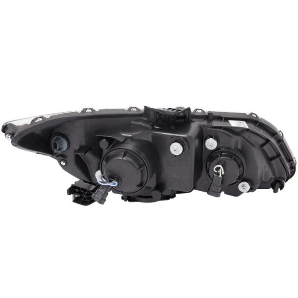 ANZO 2012-2015 Honda Civic Projector Headlights w/ U-Bar Black 121479