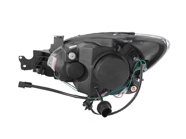 ANZO 2004-2007 Mitsubishi Lancer Projector Headlights w/ Halo Black (CCFL) 121102