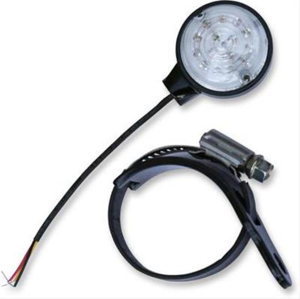 Burly Brand LED Turn Signals Fork Mount Universal - Black/Amber B13-2504B