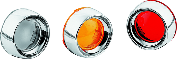 Kuryakyn Deep Dish Bezel With Smoke Lens Chrome 2107
