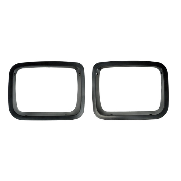 Rugged Ridge Headlight Bezels Black 87-95 Jeep Wrangler YJ 12419.24