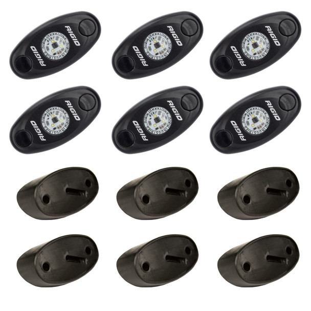Rigid Industries Rock Light Kit- Amber (6 lights) 400293