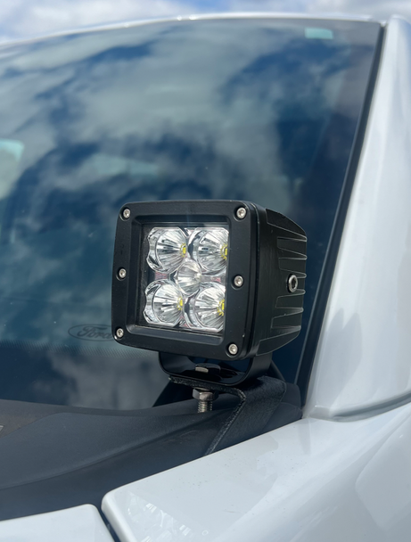 Fishbone Offroad 2015+ Ford F150 / 2017+ Raptor Pod Light Bracket - Black FB21353