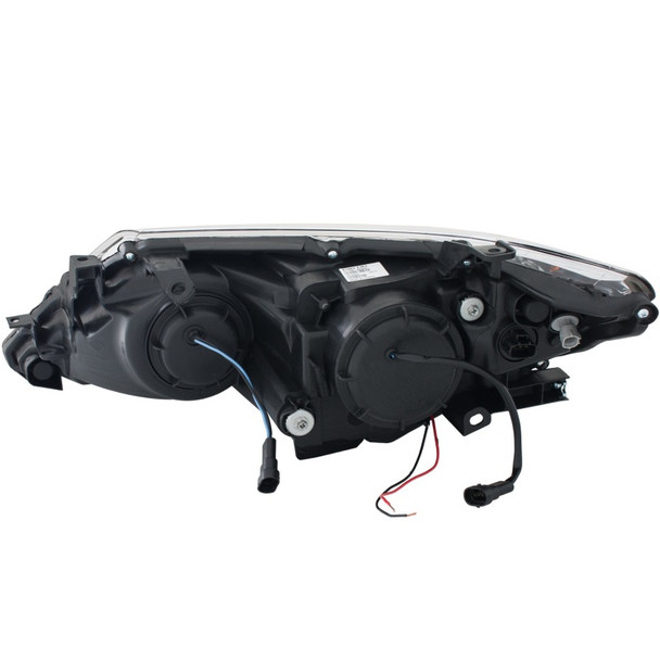 ANZO 2012-2013 Toyota Camry Projector Headlights w/ Halo Black 121512