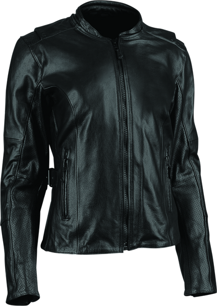 Speed and Strength Throttle Body Leather Jacket Black Womens - XL 880405