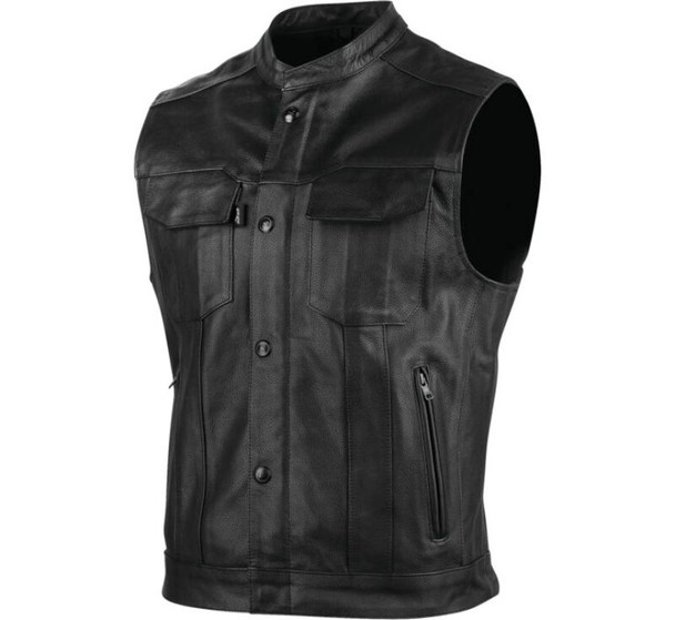 Speed and Strength Band Of Brothers Leather Vest Black Xl 889579
