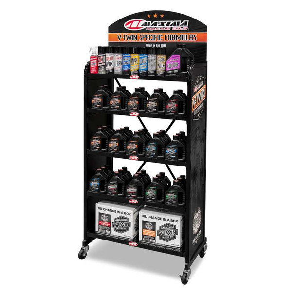Maxima V-Twin Floor Display Large Metal Shelf 10-10100-VLG