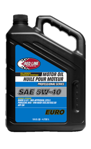 Red Line Pro-Series Euro 5W40 Motor Oil - 5 Quart 12905