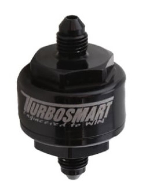 Turbosmart Billet Turbo Oil Feed Filter w/44 Micron Pleated Disc -4AN Male Inlet - Black TS-0804-1002