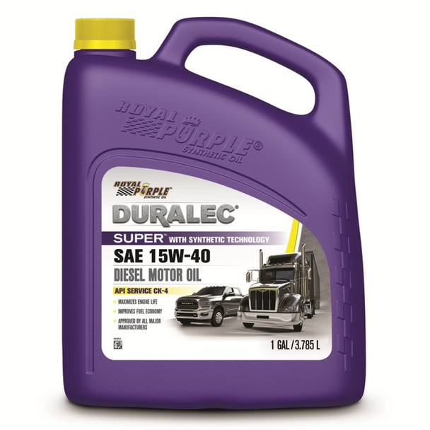 Royal Purple Duralec Super Diesel 15W-40 CK-4 Motor Oil - 1 Gallon 43154