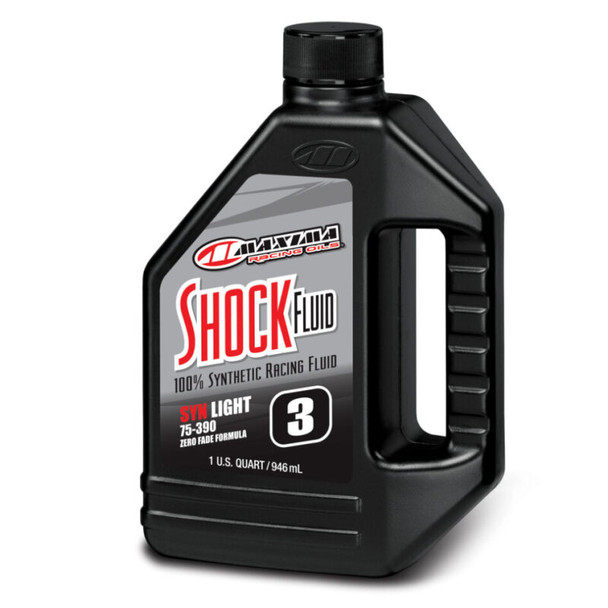 Maxima Performance Auto Racing Shock Fluid Light 75/390 3wt - Quart 59-58932L