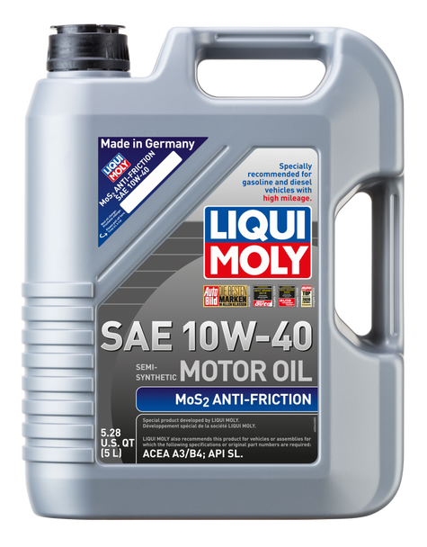 LIQUI MOLY 5L MoS2 Anti-Friction Motor Oil 10W40 2043