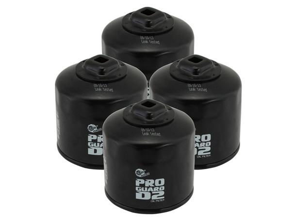 aFe Pro GUARD D2 Oil Filter 13-17 Scion FR-S / Subaru BRZ H4-2.0L (4 Pack) 44-LF018-MB