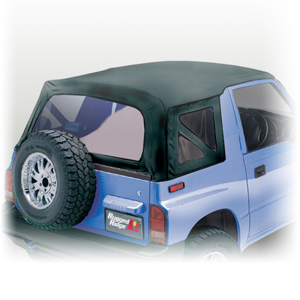 Rugged Ridge S-Top Black Denim Clear Windows 88-94 Sidekicks 53702.15