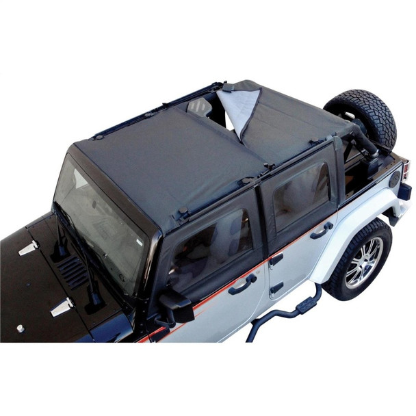 Rampage 2007-2018 Jeep Wrangler(JK) Combo Sun Brief/Safari Top - Black Diamond 94835