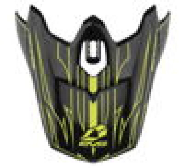 EVS T3 Pinner Visor - Black/ Hivis Yellow H16T3P-VSBKHVY
