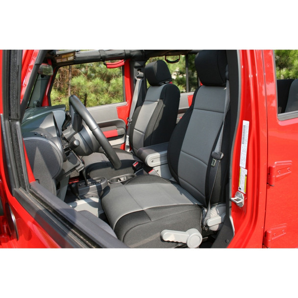Rugged Ridge Neoprene Front Seat Covers 07-10 Jeep Wrangler JK 13214.09