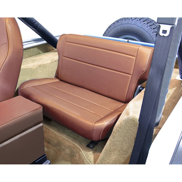 Rugged Ridge Fold & Tumble Rear Seat Tan 76-95 Jeep CJ / Jeep Wrangler 13462.04