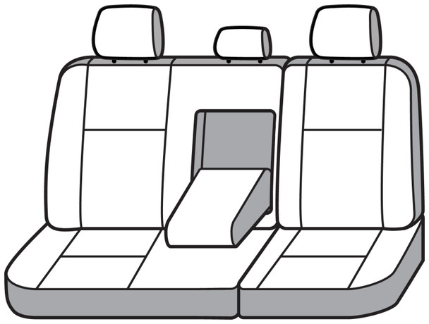 Covercraft 19-24 Dodge Ram 2500 Carhartt PrecisionFit Custom Second Row Seat Covers - Gravel GTD4190CAGY