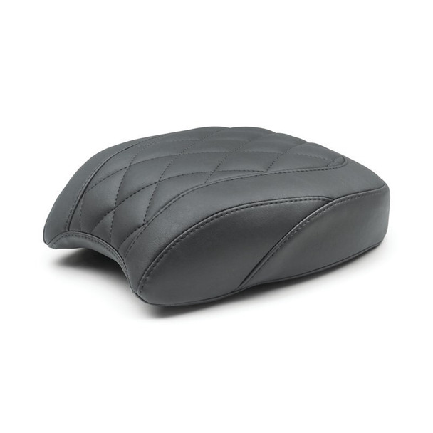 Mustang 18-21 Harley Street Bob Wide Tripper Passenger Seat Diamond Stitch - Black 83036