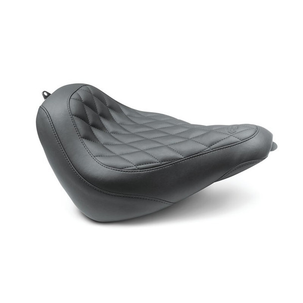 Mustang 18-21 Harley Street Bob Wide Tripper Solo Seat Diamond Stitch - Black 83035