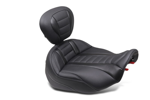 Mustang 23-24 HD CVO Road Glide(ST), 2024 Rd Glide and Street Glide Deluxe Touring Solo Seat - Black 89401