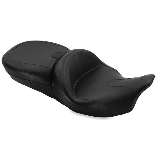 Mustang 08-21 Harley Electra Glide,Rd Glide,Rd King,Str Glide Touring Summit 1PC Seat - Black 76860