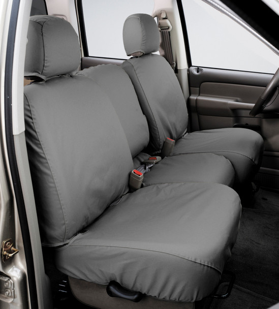 Covercraft 07-12 Chevrolet Avalanche Polycotton SeatSaver Custom Front Row Seat Covers - Grey SS2372PCGY