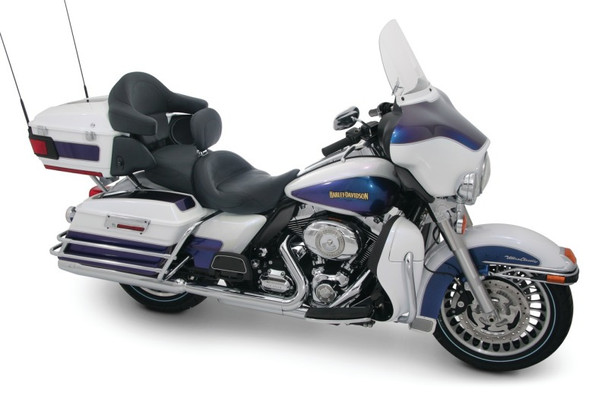 Mustang 08-21 Harley Electra Glide Std, Rd Glide ,Rd King, Str Glide Std Touring Solo Seat - Black 79600