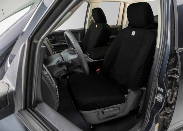 Covercraft 11-16 Ford F-250 Carhartt Super Dux SeatSaver Custom Front Row Seat Covers - Black SSC3415COBK