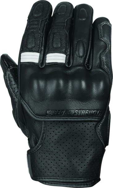 Speed and Strength Twist of Fate Leather Gloves Black/White - 2XL 892329