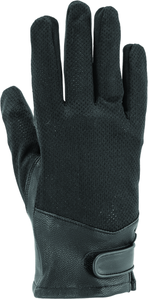 Kuryakyn Leather By River Road Pecos Leather Mesh Gloves Black Womens - Large 094513