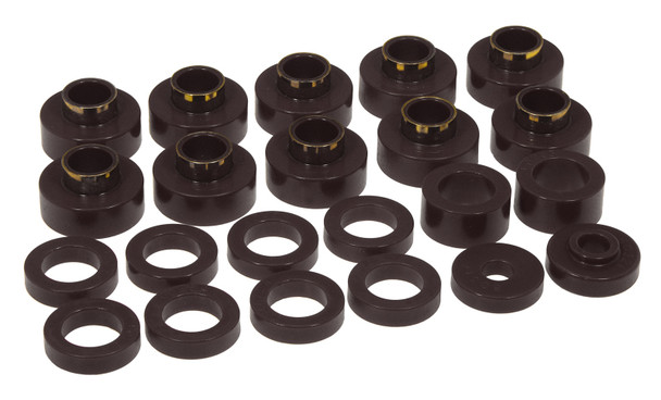 Prothane 80-86 Jeep CJ5/CJ7 Body Mount 22 Bushing Kit - Black 1-103-BL