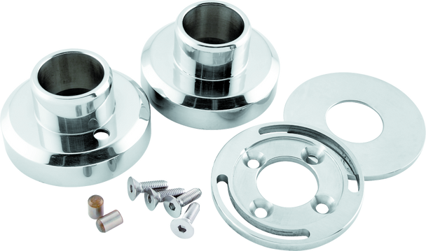 Bikers Choice Polished Stainless Steel Hidden External Forkstop Kit Cuctom 493224