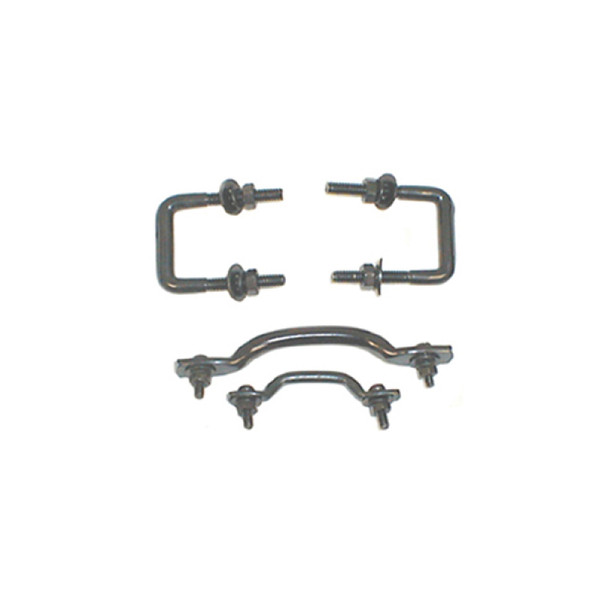 Rugged Ridge Windshield Tie Down Kit Black 55-95 Jeep CJ / Jeep Wrangler 11211.01