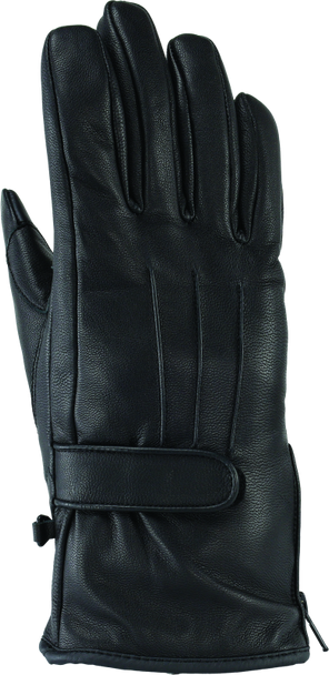 Kuryakyn Leather By River Road Taos Cold Weather Gloves Black Womens - Medium 094517