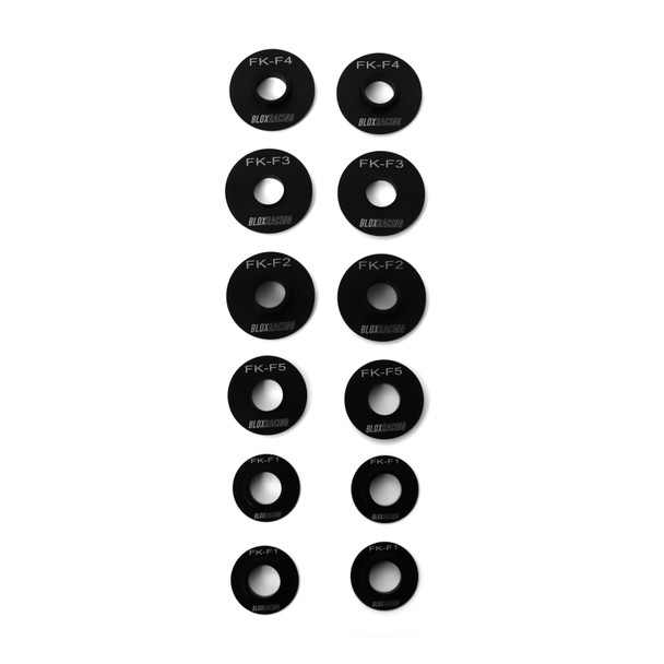 BLOX Racing 16-21 FK Civic - Front - 12 Pieces Subframe Hard Collar Kit BXSS-20605