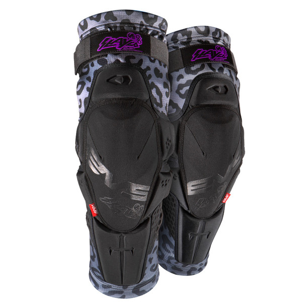 EVS Slayco96 Knee Guard Pair Ghost/Leopard - Small/Medium SLAY96K-LP-S/M