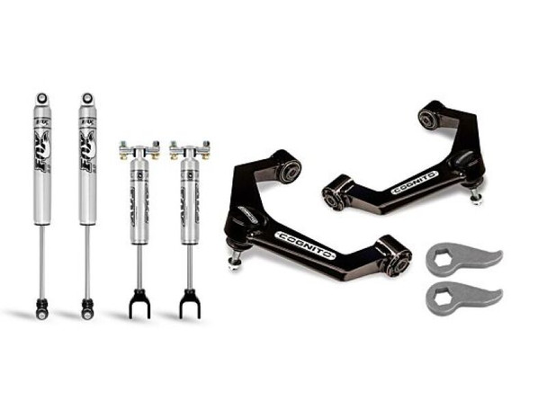Cognito 20-24 Chevy Silv/Sierra 2500/3500HD 2WD/4WD 3in Perf Ball Joint Lvling Kit w/ Fox PS 2.0 IFP 110-P0779