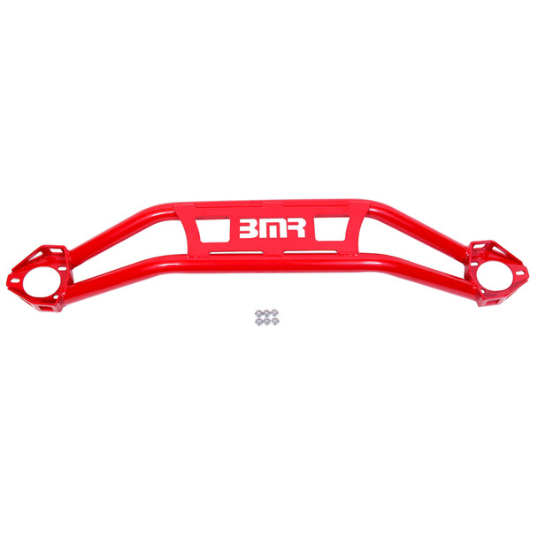 BMR 08-18 Dodge Challenger Front Strut Tower Brace - Red (Twin Tube Design) STB110R