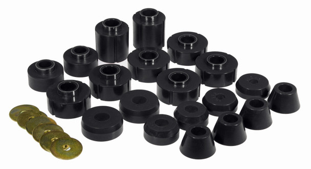Prothane 80-96 Ford F100/350 2/4wd Body Mount - Black 6-108-BL